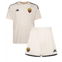 AS Roma Paulo Dybala #21 Udebane Trøje Børn 2023-24 Kortærmet (+ Korte bukser)